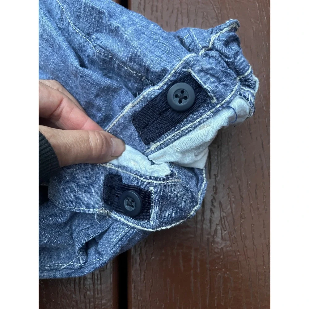 The Children's Place Boys 4T Blue Chambray Shorts Adjustable Waist‎ 4T